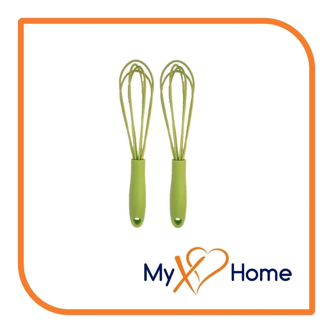 7" Green Silicone Whisk by MyXOHome (1 2 4 or 6 Whisks) Image 11