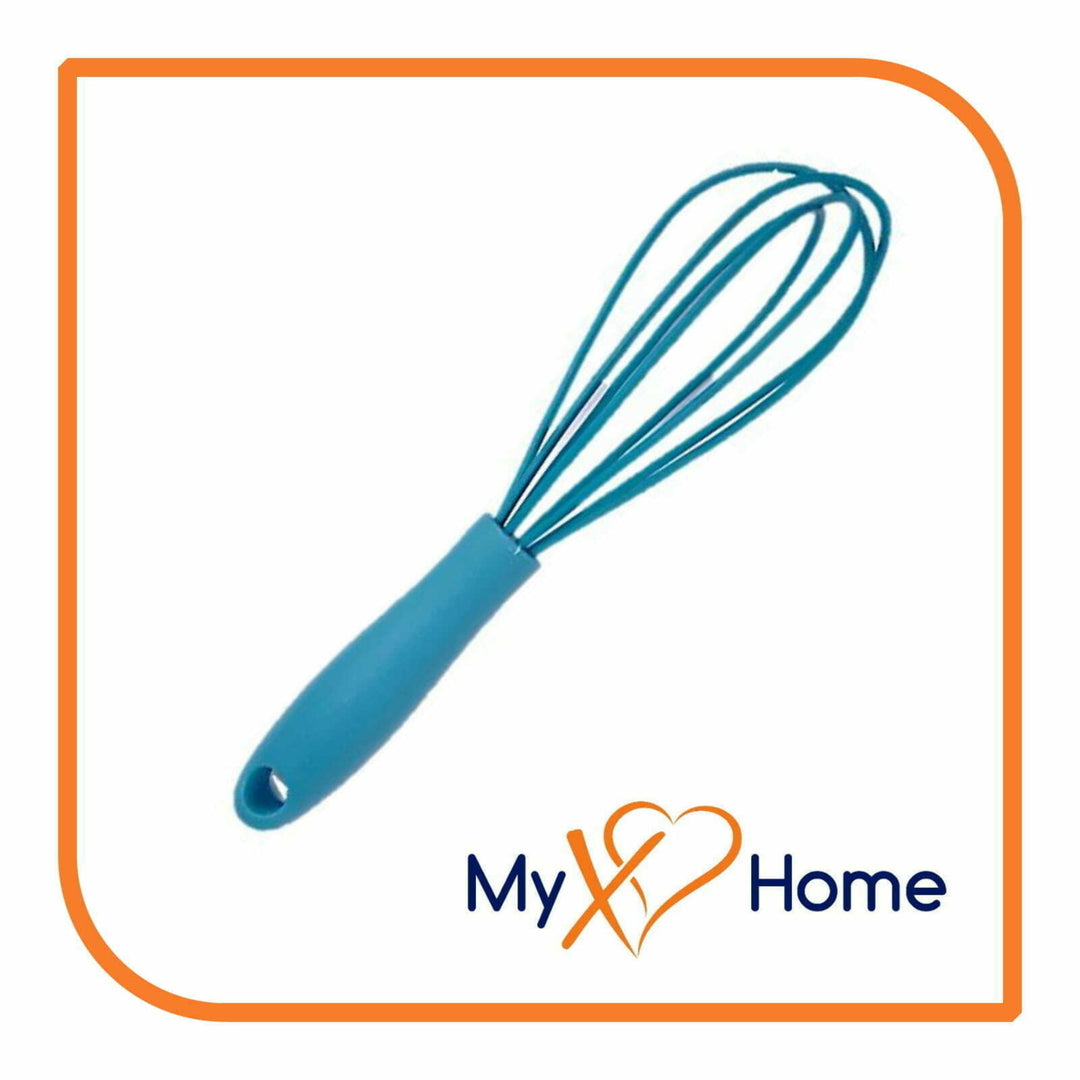 7" Light Blue Silicone Whisk by MyXOHome (124 or 6 Whisks) Image 2
