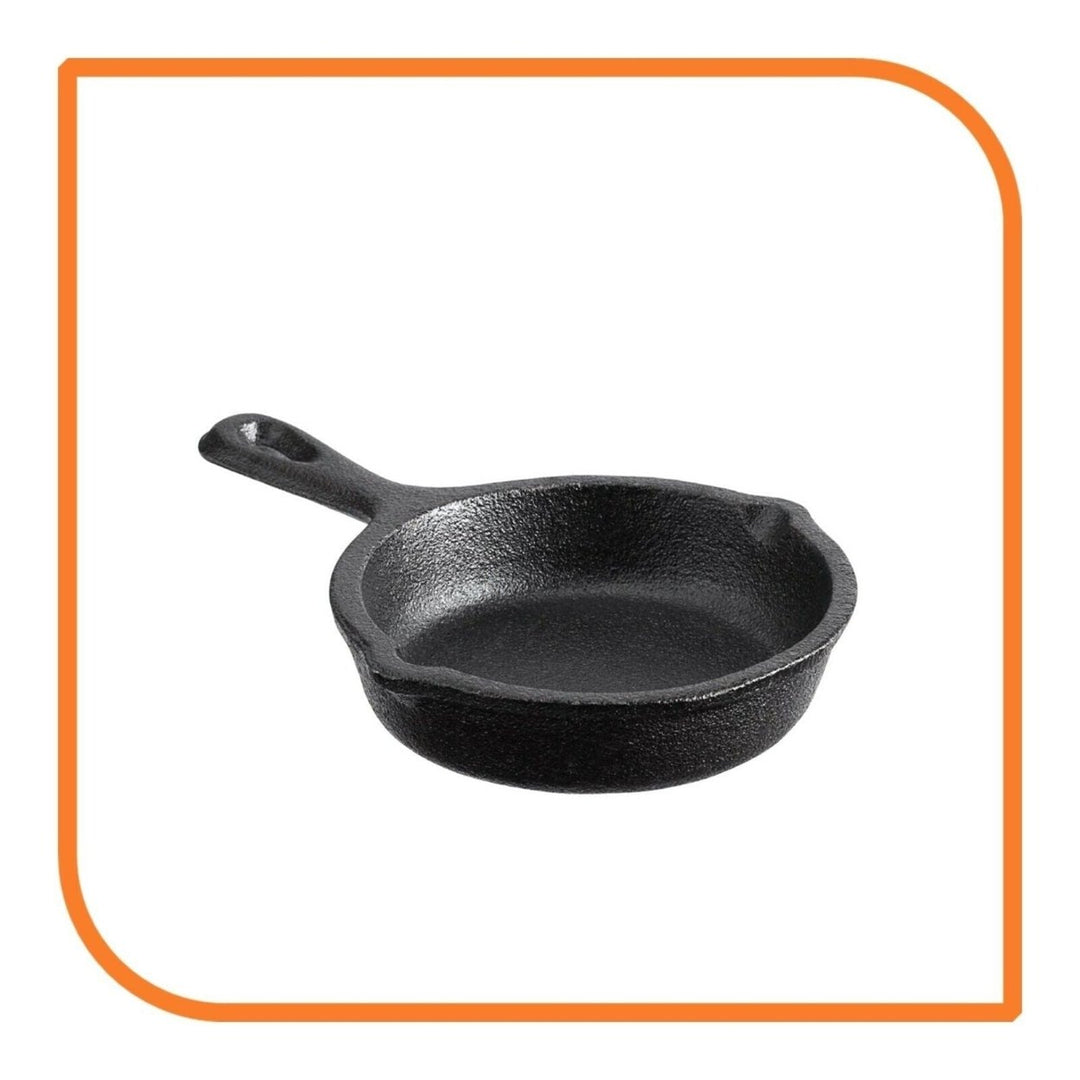 4" Round Pre-Seasoned Mini Cast Iron Skillet by MyXOHome Image 6