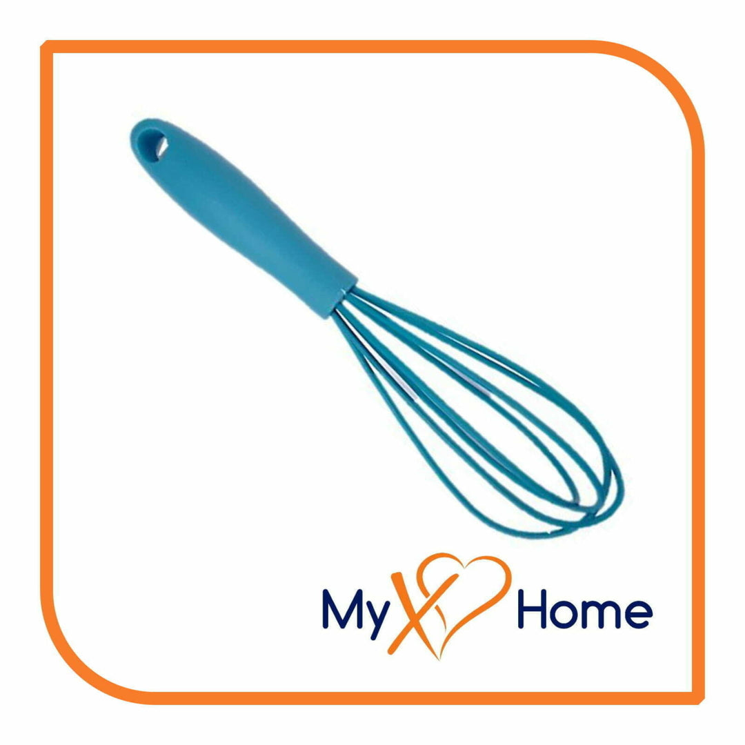 7" Light Blue Silicone Whisk by MyXOHome (124 or 6 Whisks) Image 8