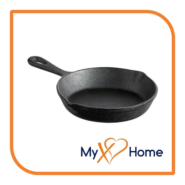 6 1/2" Pre-Seasoned Mini Cast Iron Skillet by MyXOHome Image 1
