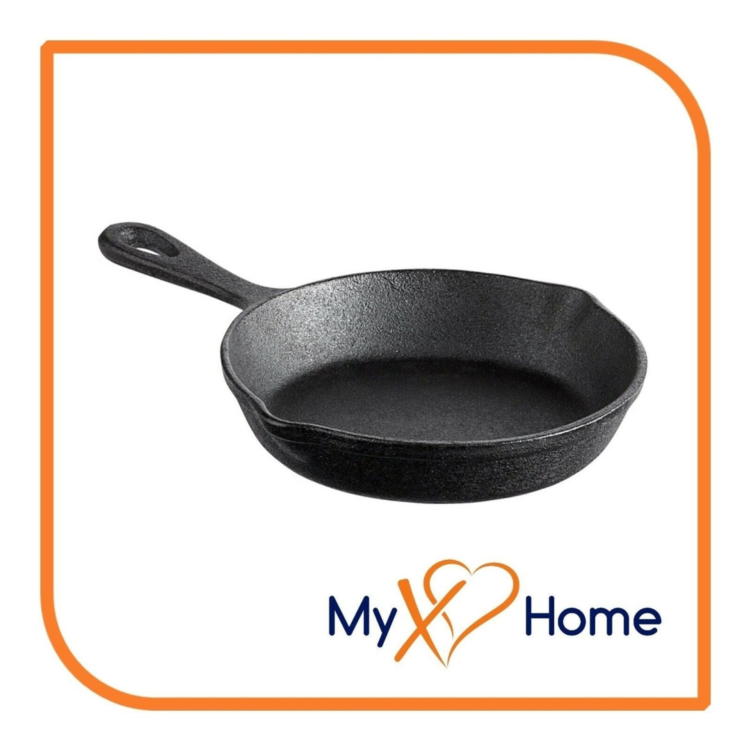 6 1/2" Pre-Seasoned Mini Cast Iron Skillet by MyXOHome Image 2