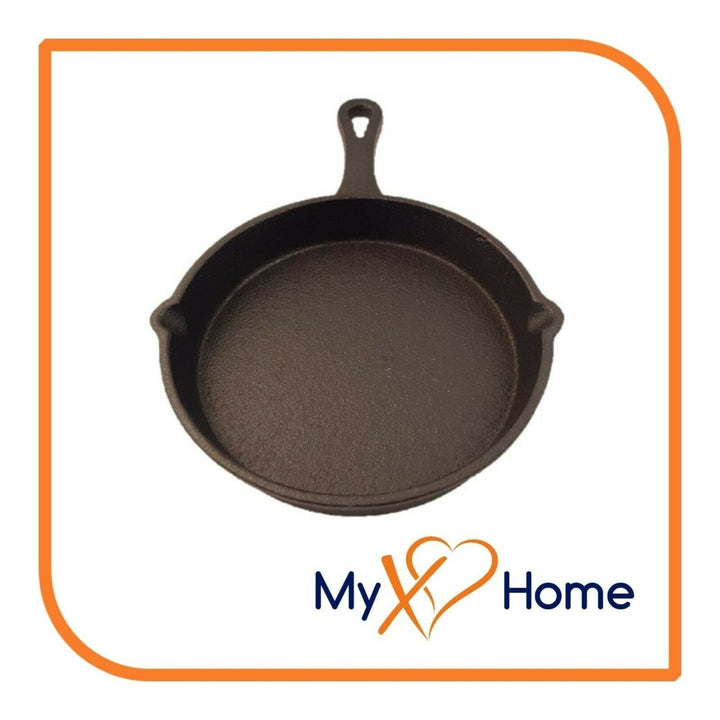 6" Round Cast Iron Frying Pan / Skillet with Handle by MyXOHome Image 3