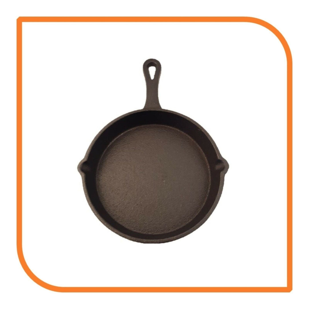 6" Round Cast Iron Frying Pan / Skillet with Handle by MyXOHome Image 6