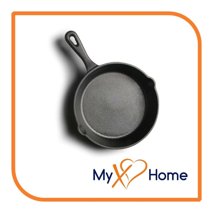 7.5" Round Cast Iron Frying Pan / Skillet with Handle by MyXOHome Image 4