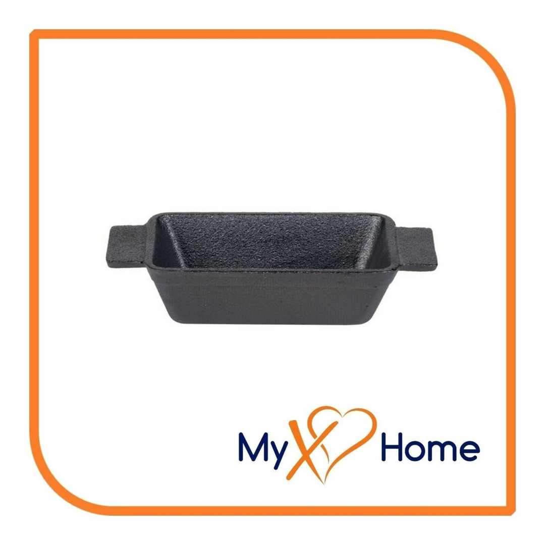 9 oz. Pre-Seasoned Mini Cast Iron Rectangular Casserole Dish by MyXOHome Image 2