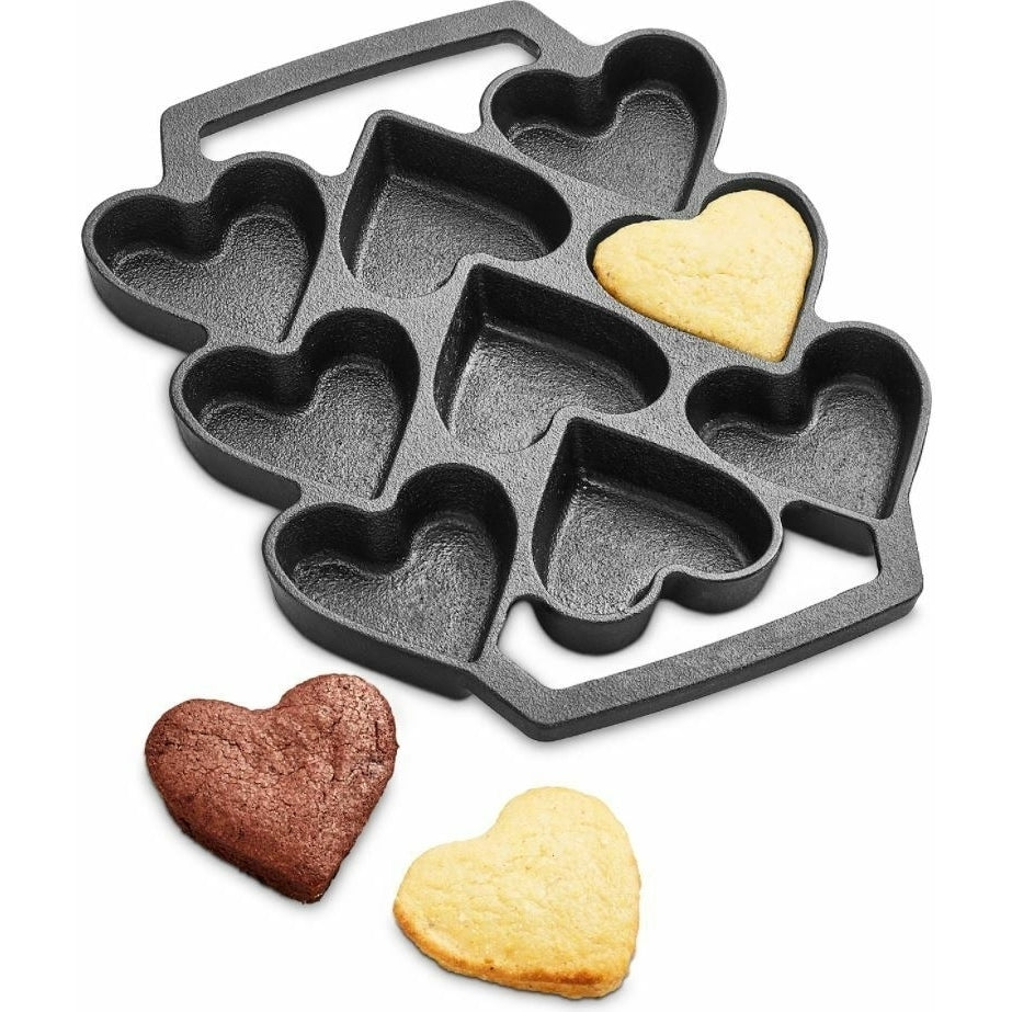 9 Heart Shape Cast Iron Pan (Shapes are 2") by MyXOHome Image 3