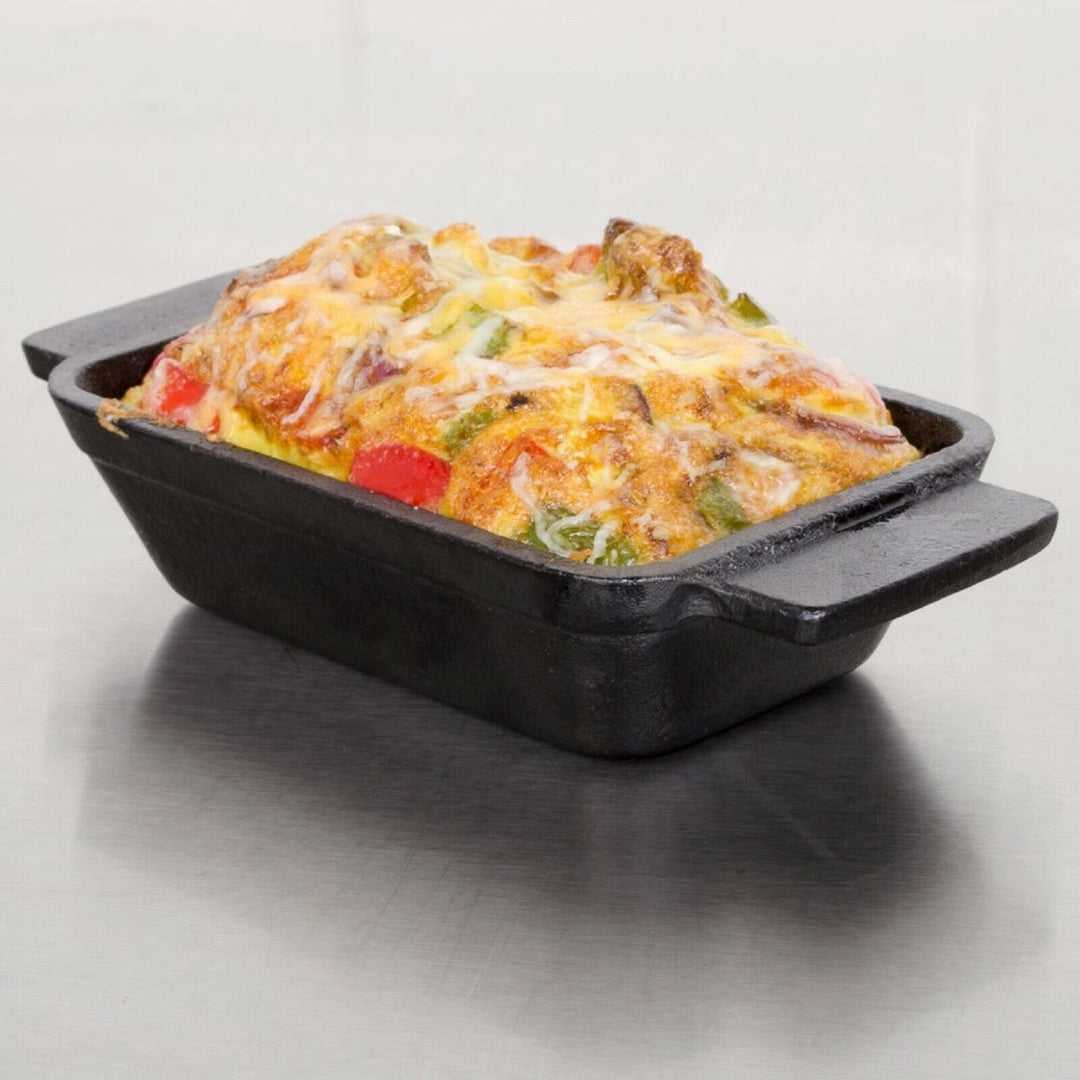 9 oz. Pre-Seasoned Mini Cast Iron Rectangular Casserole Dish by MyXOHome Image 4