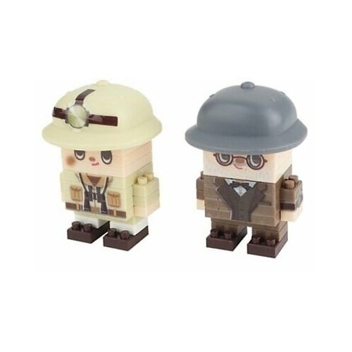 Explorer and Archaeologist 2 pcs Petit Block from Daiso Japan Image 1