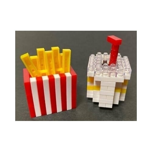 French Fries and Drink Petit Block from Daiso Japan Image 3