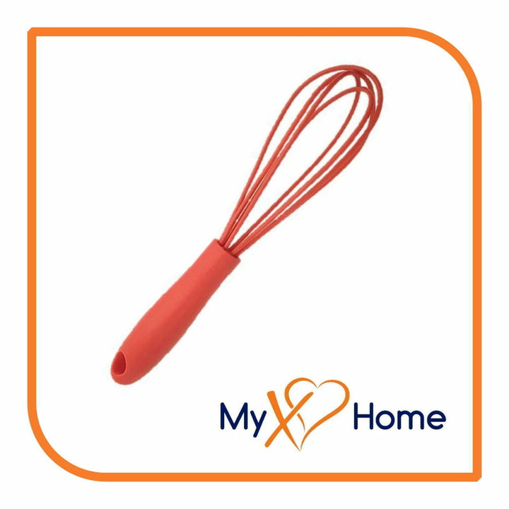 7" Red Silicone Whisk by MyXOHome (1 2 4 or 6 Whisks) Image 1