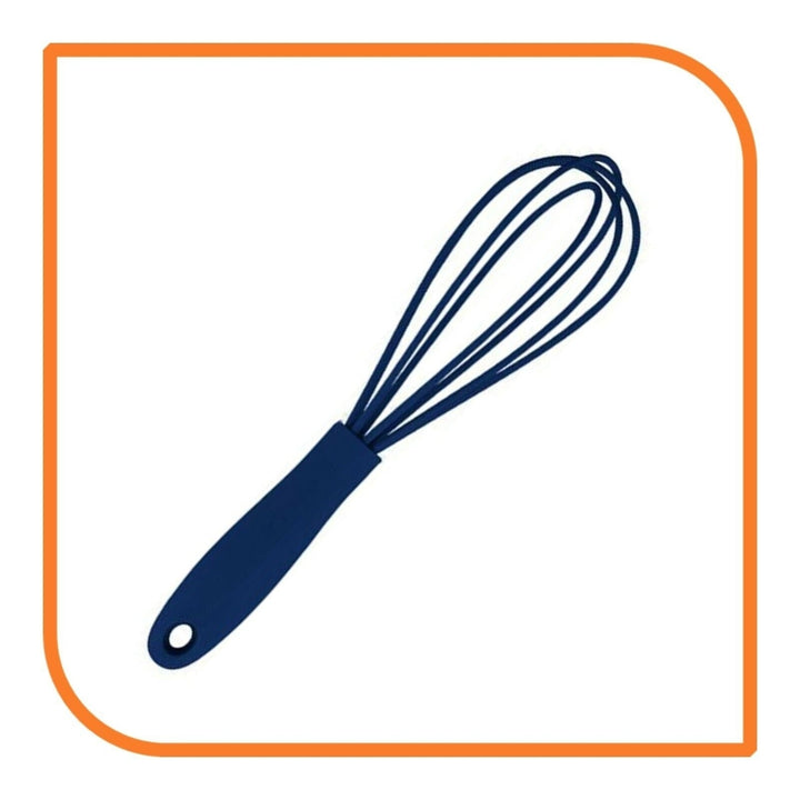 7" Navy Blue Silicone Whisk by MyXOHome (124 or 6 Whisks) Image 10