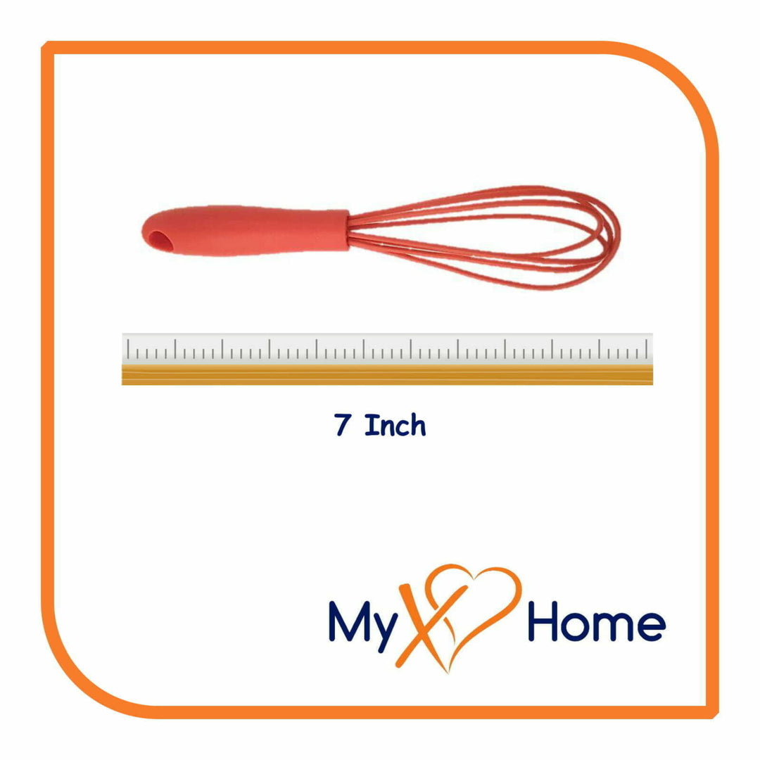 7" Red Silicone Whisk by MyXOHome (124 or 6 Whisks) Image 9