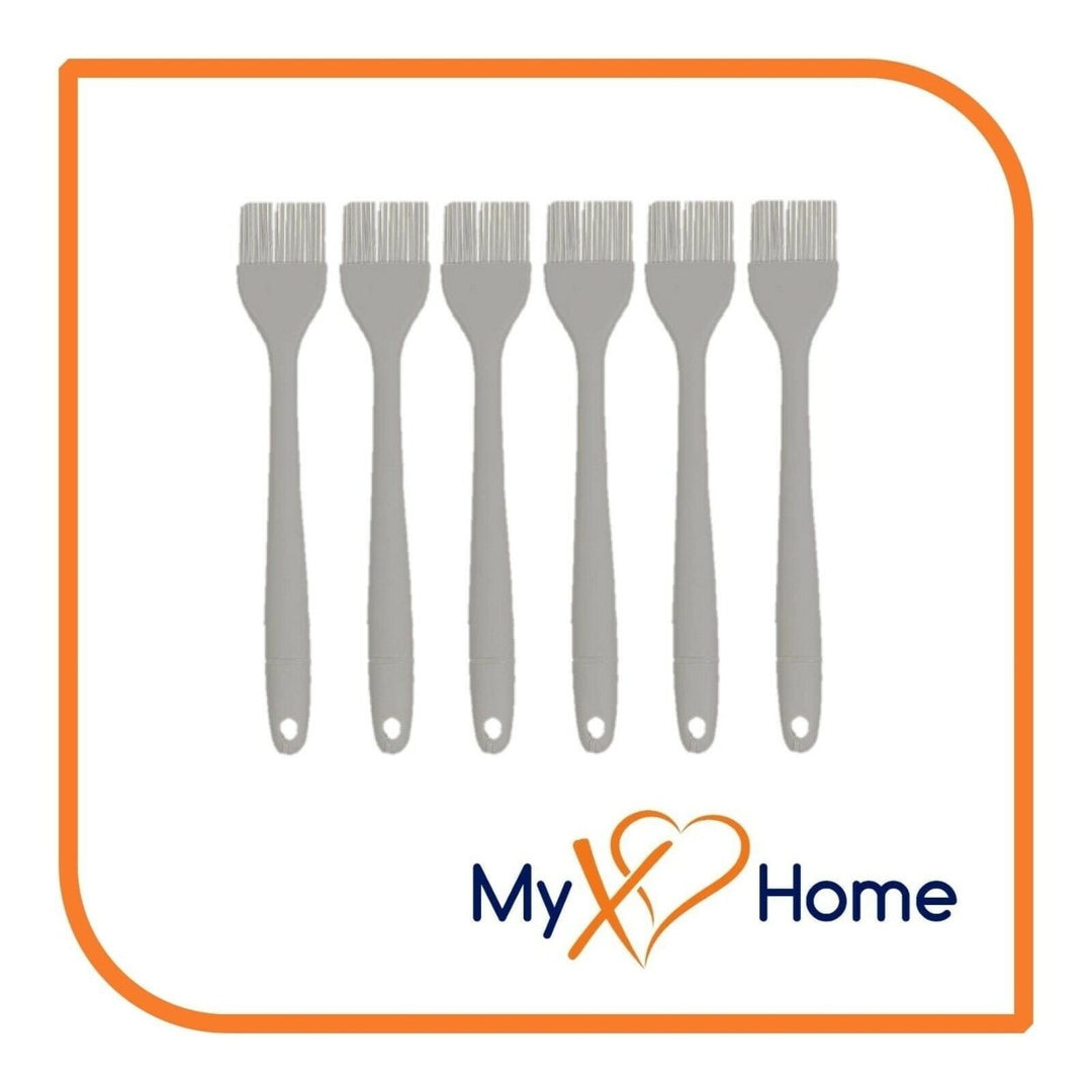 8" Gray Silicone Basting Brush by MyXOHome (1 2 4 or 6 Brushes) Image 4