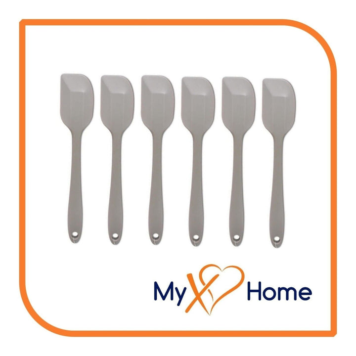 8" Gray Silicone Spatula by MyXOHome (1 2 4 or 6 Spatulas) Image 4