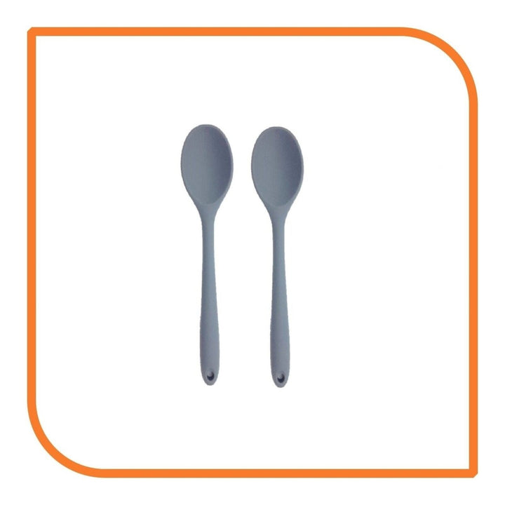 8" Gray Silicone Spoon by MyXOHome (1 2 4 or 6 Spoons) Image 12