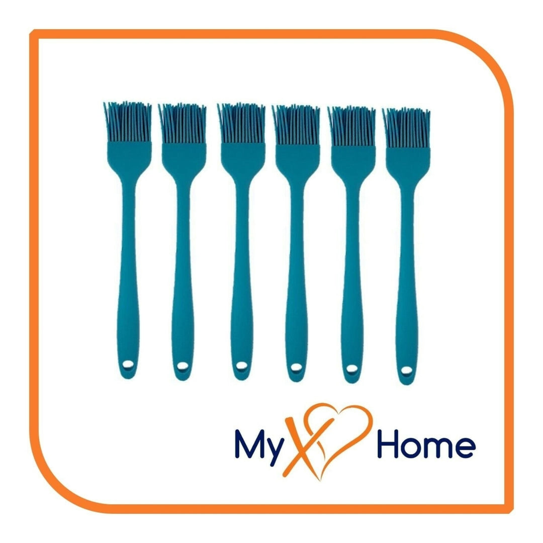 8" Light Blue Silicone Basting Brush by MyXOHome (1 2 4 or 6 Brushes) Image 4