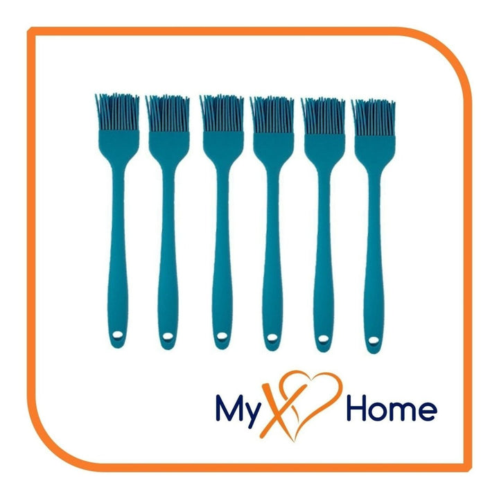 8" Light Blue Silicone Basting Brush by MyXOHome (1 2 4 or 6 Brushes) Image 1