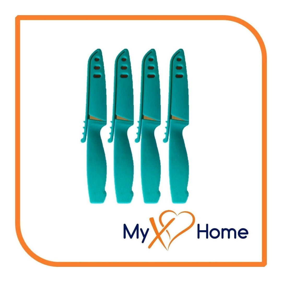 8" Light Blue Silicone Knife by MyXOHome (1 2 4 or 6 Knives) Image 1