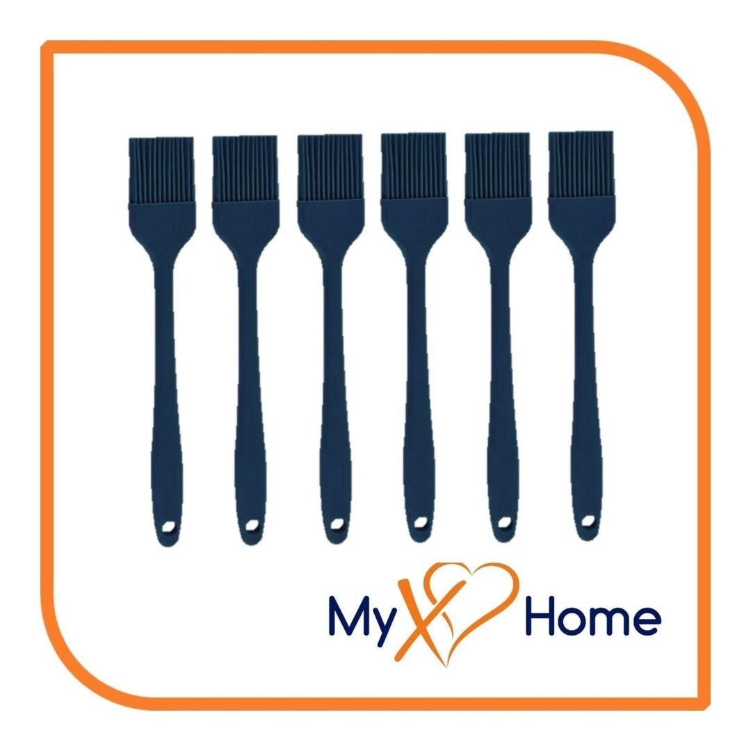 8" Navy Blue Silicone Basting Brush by MyXOHome (1 2 4 or 6 Brushes) Image 4