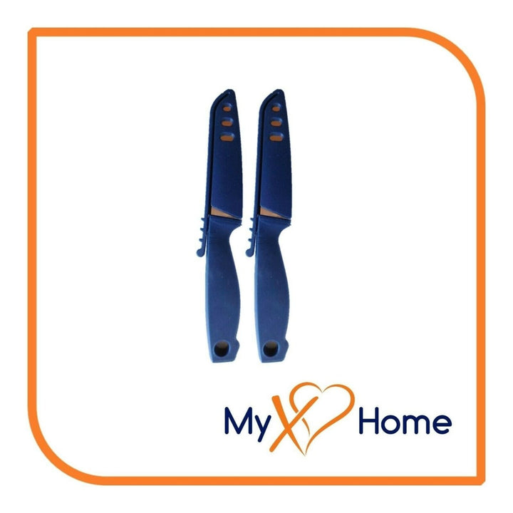 8" Navy Blue Silicone Knife by MyXOHome (124 or 6 Knives) Image 1