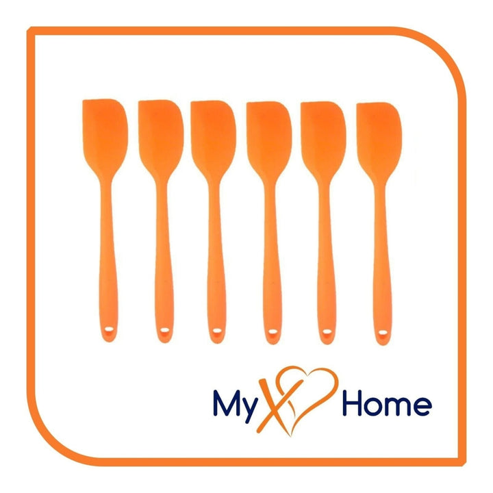 8" Orange Silicone Spatula by MyXOHome (1 2 4 or 6 Spatulas) Image 4