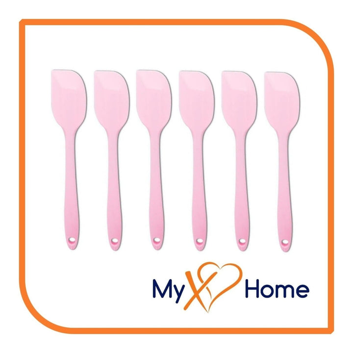 8" Pink Silicone Spatula by MyXOHome (1 2 4 or 6 Spatulas) Image 4