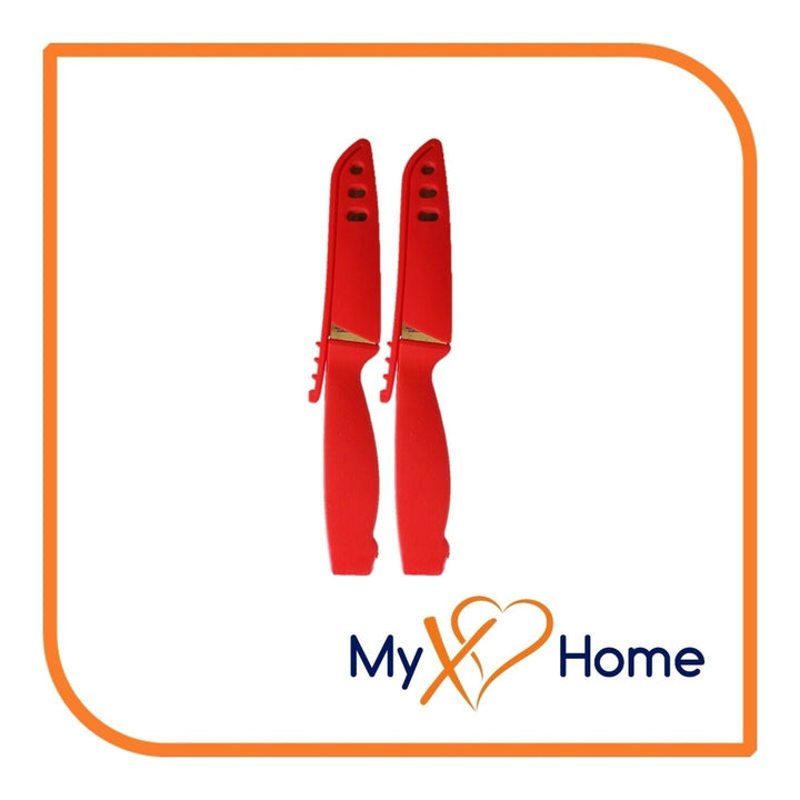 8" Red Silicone Knife by MyXOHome (1 2 4 or 6 Knives) Image 3