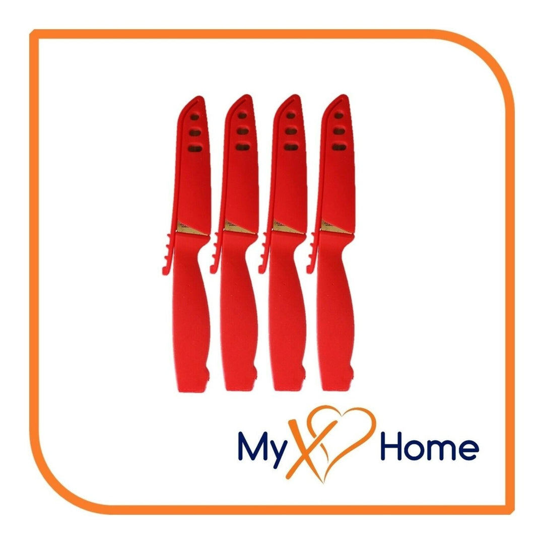 8" Red Silicone Knife by MyXOHome (1 2 4 or 6 Knives) Image 4