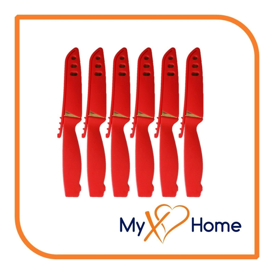 8" Red Silicone Knife by MyXOHome (1 2 4 or 6 Knives) Image 4