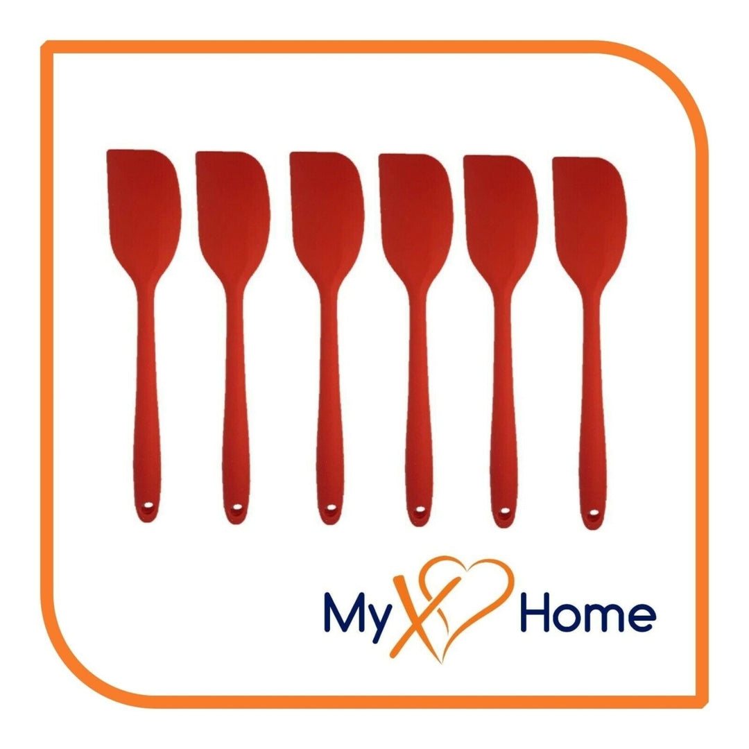 8" Red Silicone Spatula by MyXOHome (1 2 4 or 6 Spatulas) Image 4