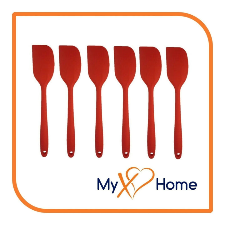 8" Red Silicone Spatula by MyXOHome (1 2 4 or 6 Spatulas) Image 4