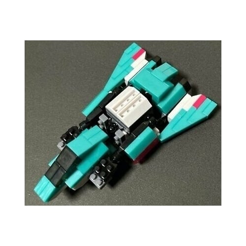 Jet Robot Transformer Petit Block from Daiso Japan Image 4