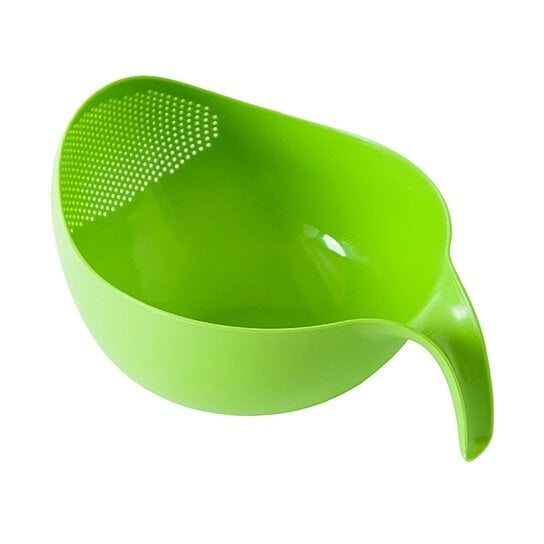 Strainer Sieve Basket with Handle Plastic for Rice Fruits Vegetables Durable Portable Image 1