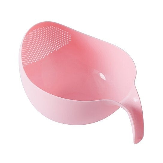 Strainer Sieve Basket with Handle Plastic for Rice Fruits Vegetables Durable Portable Image 3