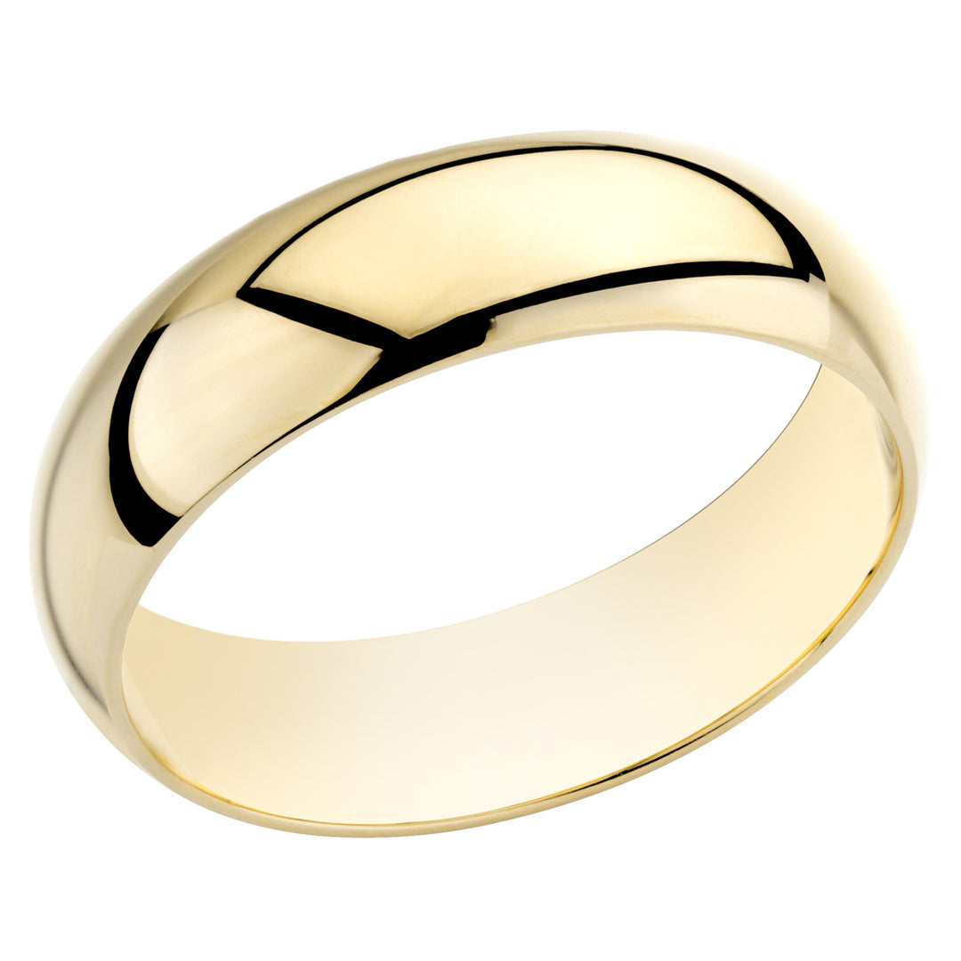 Ladies 6mm Wedding Band in 14K Yellow Gold Image 1