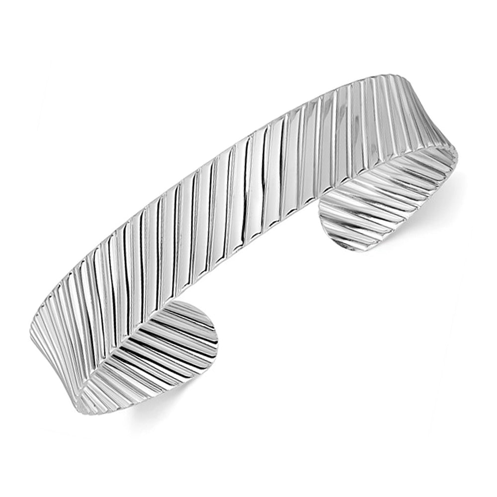 Sterling Silver Cuff Bangle Bracelet Image 1