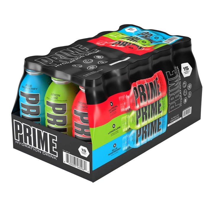 Prime Hydration Drink Variety Pack16.9 Fluid Ounce (Pack of 15) Image 1