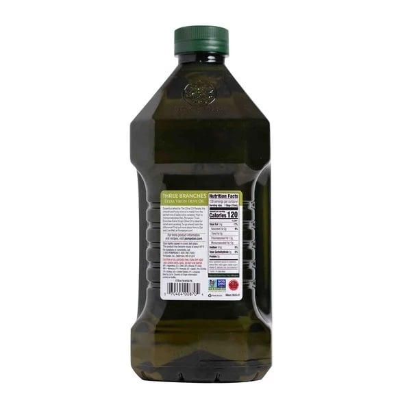 Pompeian Three Branches Extra Virgin Olive Oil 2 L Image 2