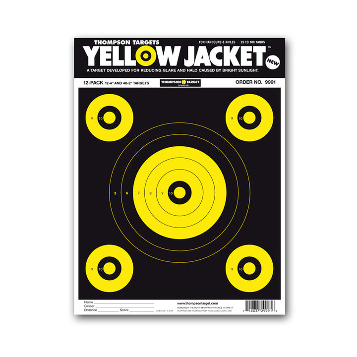 Yellow Jacket Ultra Bright 9"x12" Paper Shooting Targets (60 Pack) Image 1