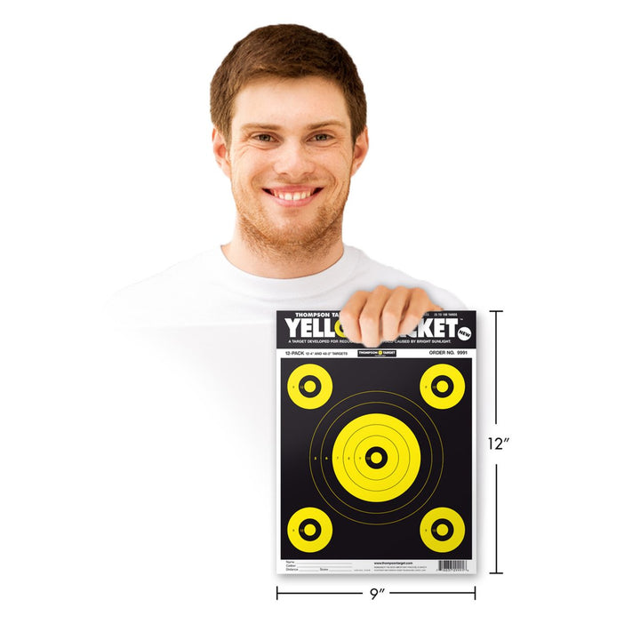 Yellow Jacket Ultra Bright 9"x12" Paper Shooting Targets (60 Pack) Image 2