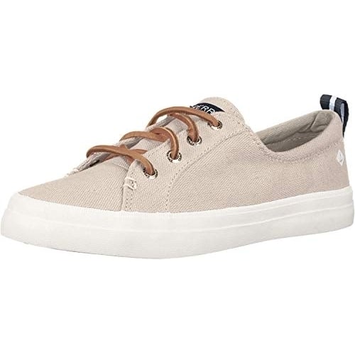 Sperry Womens Crest Vibe Linen Sneaker Oat - STS98644 LINEN/OAT Image 1