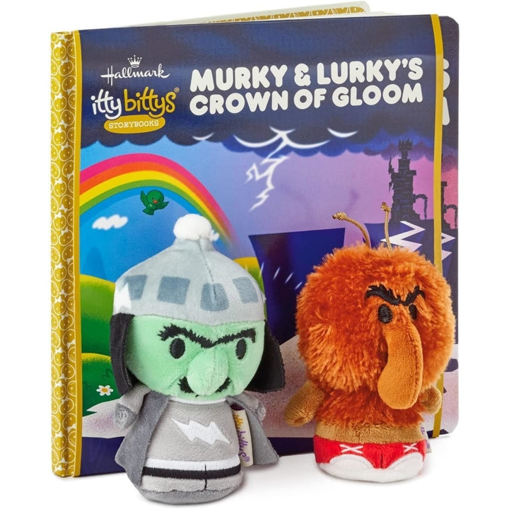 Hallmark itty bittys Murky and Lurkys Crown of Gloom Stuffed Animal and Storybook Set Image 1