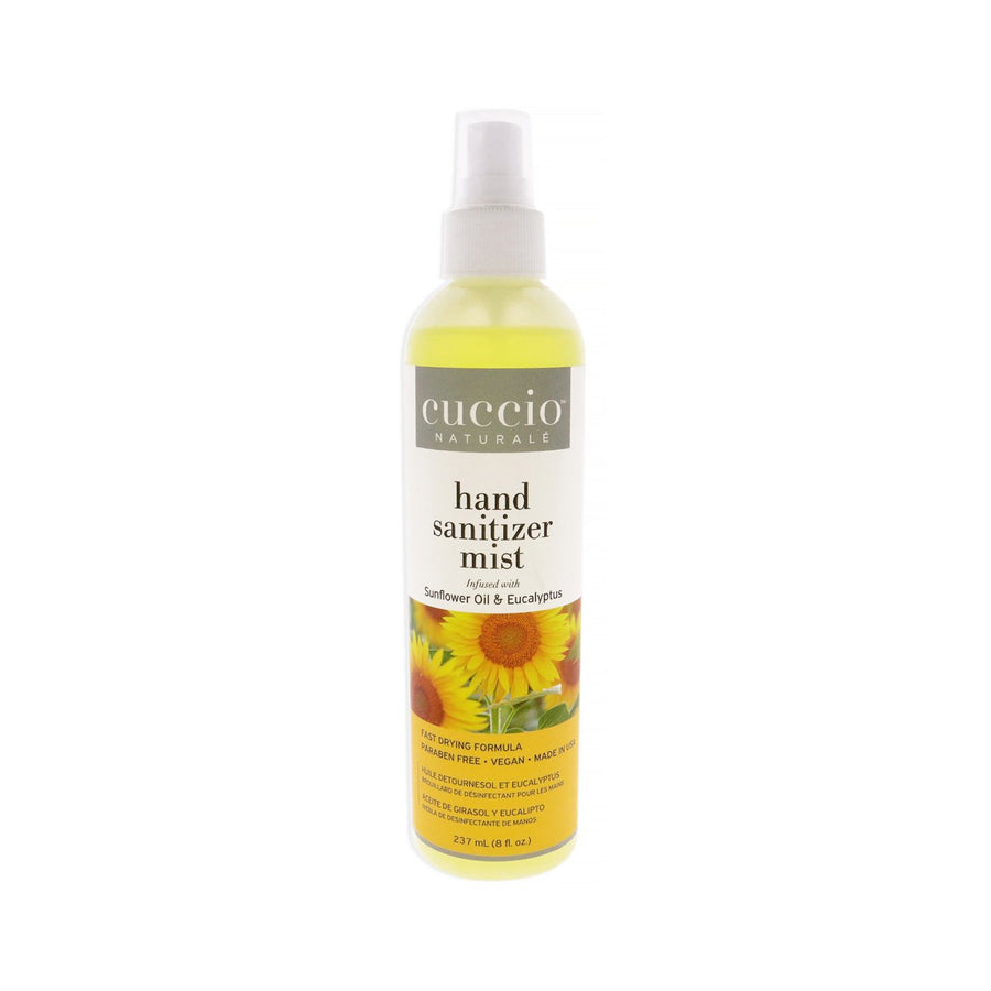 Hand Sanitizer Mist - Sunflower Oil and Eucalyptus by Cuccio Naturale for Unisex - 8 oz Hand Sanitizer Image 1