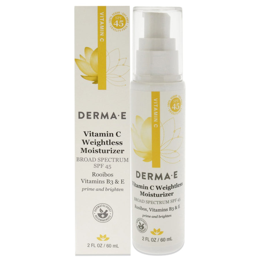 Vitamin C Weightless Moisturizer SPF 45 by Derma-E for Unisex - 2 oz Moisturizer Image 1