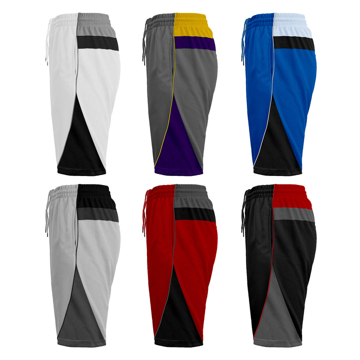 4-Pack: Mens Active Moisture-Wicking Mesh Performance Shorts (S-2XL) Image 8