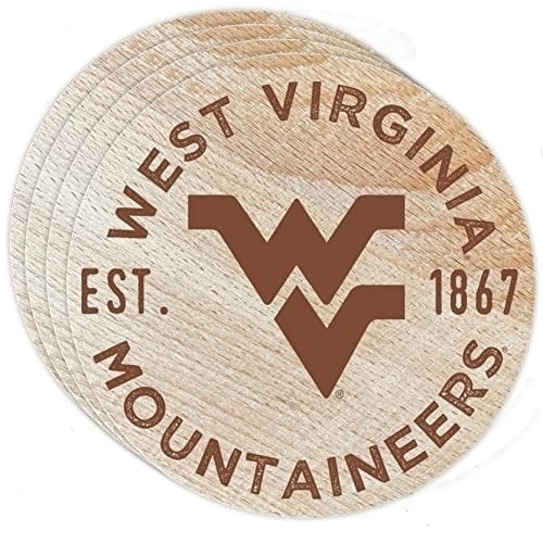 West Virginia Mountaineers Coasters Choice of Marble of Acrylic Image 2