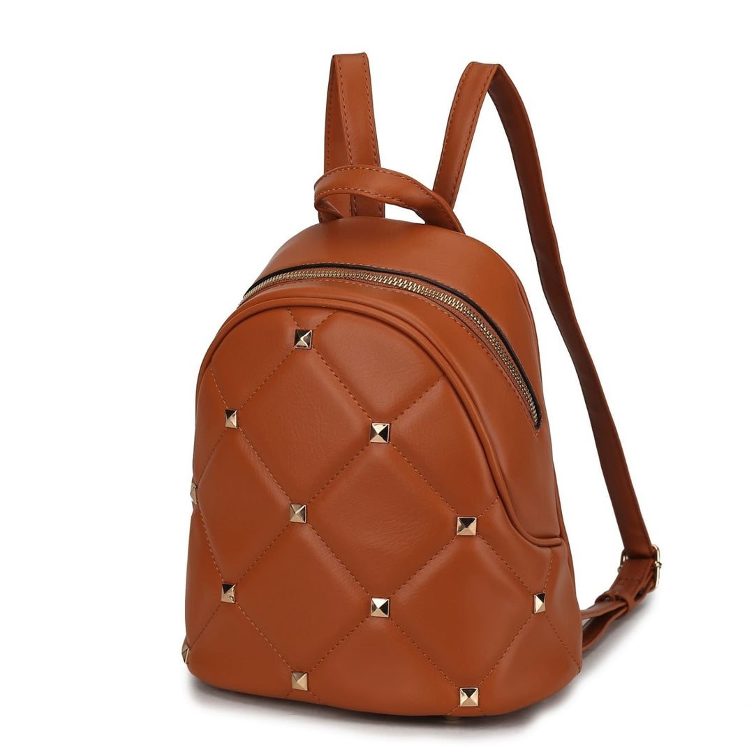 MKF Collection Hayden Backpack for Womens Vegan Leather Multi-Functional Shoulder Bag Medium Daypack by Mia K. Image 4