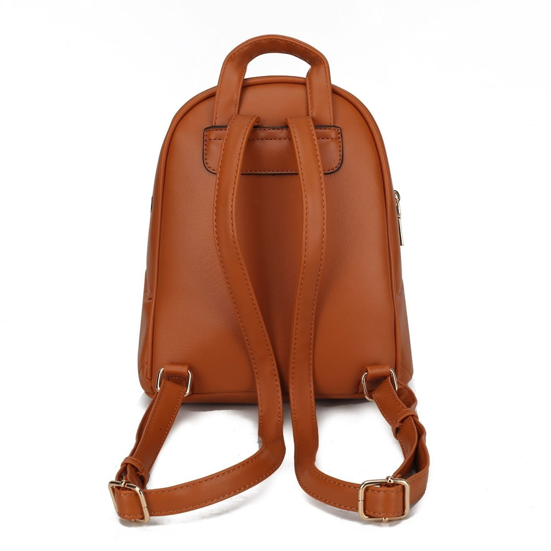 MKF Collection Hayden Backpack for Womens Vegan Leather Multi-Functional Shoulder Bag Medium Daypack by Mia K. Image 9