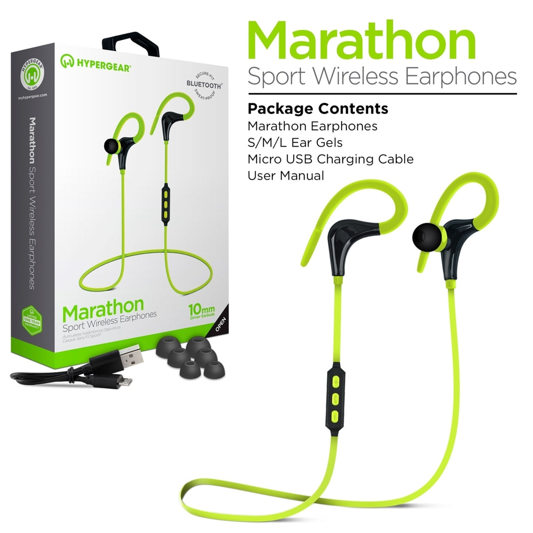 HyperGear Marathon Sport Wireless Bluetooth Earphones (MARPHONES-PRNT) Image 9